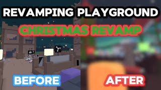 Revamping PLAYGROUND into a Christmas map in Yeeps hide and seek [upl. by Schindler]