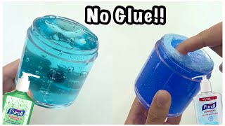 Handsantizer Slime 💦 Super Easy No Glue Handsantizer Slime Recipe [upl. by Enaenaj]