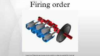 Firing order [upl. by Iggam]