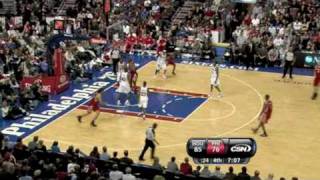 Rockets vs 76ers NBA Highlights 11122009 [upl. by Ebarta423]