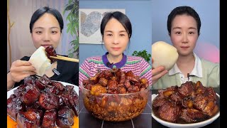 Chinese Food  ASMR Mukbang  Eating Show  Pork Bellu  吃播 1 chinesefood asmr mukbang [upl. by Ajar945]