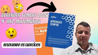 ATUALIZADO 9º Ano Aprender Sempre 2024 Volume 1 Matemática Currículo em Ação [upl. by Pancho748]