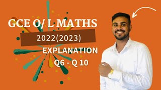 2022 GCE OL Maths Paper Explanation  Q6  Q 10  Tamil Medium  Easy Maths  Methods With Theory [upl. by Orlan]