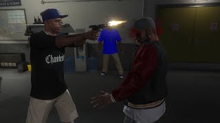 Crips vs Bloods the long stretch Gang Mission in GTA 5  Real Life Gangs [upl. by Aicirtap]