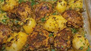 Chicken Thighs and Potatoes صينية دجاج بالبطاطس [upl. by Charbonneau]