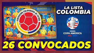 🇨🇴 LOS 26 CONVOCADOS DE COLOMBIA COPA AMÉRICA 2024 🏆 [upl. by Arries]