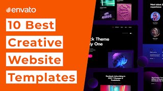 10 Best Creative Website Design Templates 2021 [upl. by Eilema764]