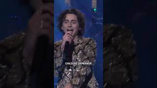 Timothée Chalamet Raps Baby Face On SNL [upl. by Akinohs]