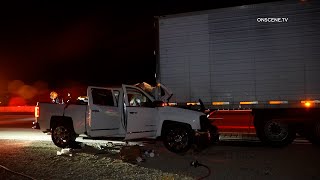 Driver Airlifted After Being Extricated From Crash on Interstate 15 [upl. by Leigh]