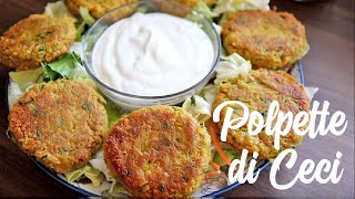 POLPETTE di CECI  SOLO 3 INGREDIENTI senza uova economici facili e veloci  Hamburger di ceci [upl. by Nosak]