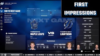 NHL 25  Franchise Mode First Impressions [upl. by Urial]