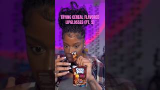 Trying Cereal Flavored Lipglosses Part 2 ASMR trinitijasmr [upl. by Senn575]