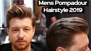 Mens Haircut 2023  Pompadour Hairstyle Tutorial [upl. by Millur152]