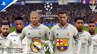 FC 24  RONALDO MESSI MBAPPE HAALAND VINI  REAL MADRID vs BARCELONA  UCL FINAL [upl. by Innos755]