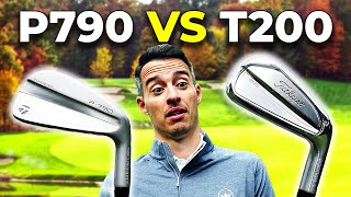 TaylorMade P790 v Titleist T200 Irons WE CROWN A WINNER [upl. by Ner756]