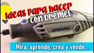 IDEAS 💡 para hacer con Dremel  mira aprende crea y VENDE 💲 portadas [upl. by Ynove]