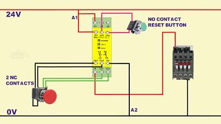 Safety Relay Emergency Stop Dual Channel [upl. by Augustus160]