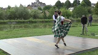 Fanny AUBRET Village Maid dance at Le Vieil Baugé en Anjou show on the 31st of July 2017 [upl. by Tacye]