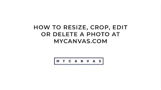 Photo Editing Resize Crop Edit or Delete Photos in a Family History Project  MyCanvas [upl. by Pauli737]