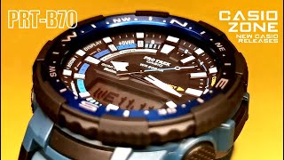 Casio Pro Trek PRTB702 Module 5602 Bluetooth smart Quad sensor 2020 [upl. by Quincy]