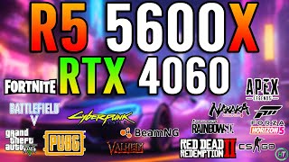 Ryzen 5 5600X  RTX 4060  Tested in 15 Games [upl. by Oicatsana]