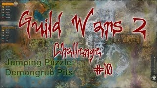 Demongrub Pits Queensdale Guild Wars 2 Jumping Puzzle 1038 [upl. by Harwilll]