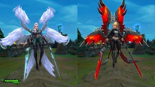 Pentakill III Lost Chapter Kayle vs Pentakill Skin MODEL Comparison [upl. by Sonitnatsnok]