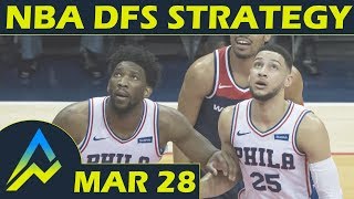 NBA DFS Projections amp Strategy  Wednesday 328  FanDuel amp DraftKings [upl. by Gasper]