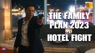 The Family Plan 2023 Clip  hotel fight in family plan [upl. by Torrin605]