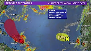 Hurricane Danielle tracker Latest path forecast and category [upl. by Teryl]