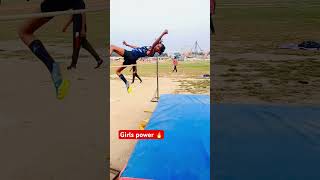 Girls power🔥 shorts viralvideo trackandfield physical girl highjump viralreels [upl. by Emad]