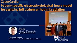 CyberCardia Patientspecific heart model  Jiyue He PhD defense [upl. by Anyg]