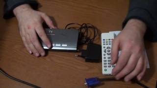 ТВТюнер Приемник DVB TT2 TV Box VGA А В CVBS HDMI цифровой HD ресивер для LCDCRT мониторы [upl. by Nnylyak]