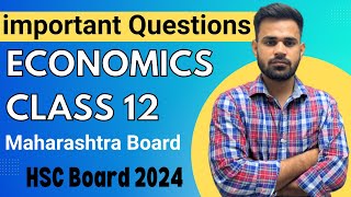 economics class 12 important questions of Maharashtra Board  HSC Board Exam 2024 [upl. by Calesta]