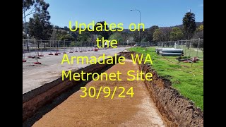 Update on the progress at the Armadale WA Metronet Site 30 9 24 [upl. by Nahsad]