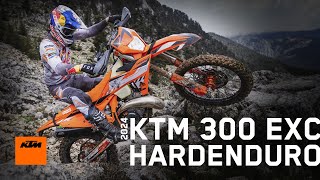 Take on the extreme with the 2024 KTM 300 EXC HARDENDURO  KTM [upl. by Tartan]