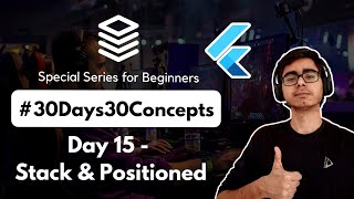 Stack and Positioned in Flutter  Flutter Complete Crash Course  Flutter Widgets  30DaysOfFlutter [upl. by Carolina]