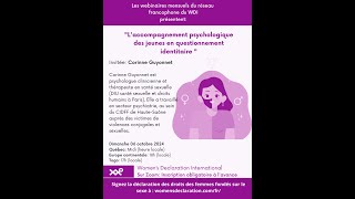 Laccompagnement psychologique des jeunes en questionnement identitaire [upl. by Phaidra]