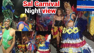 Sal Island 🏝 Cape Verde Night Carnival 🌙 2024 Tourist where dancing Enjoy D Entertainment guys [upl. by Elyod670]