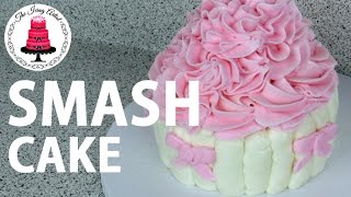 First Birthday SMASH Cake  How To With The Icing Artist [upl. by Enirehs]