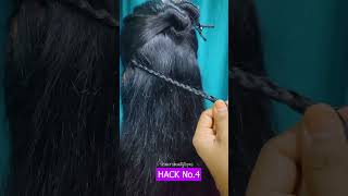 The best way to clip in hair extensions HairExtensionsHacksflowerbeautytopics [upl. by Weatherby213]