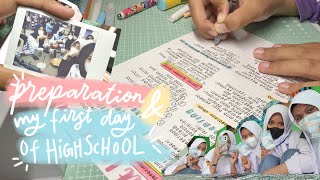 Preparation amp My first day of higHschOoL🏫🫠 12th grade  Study Vlog  Indonesia [upl. by Adnirol24]