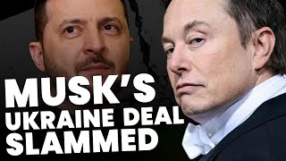 Musks Ukraine surrender deal slammed by Zelensky [upl. by Berardo592]