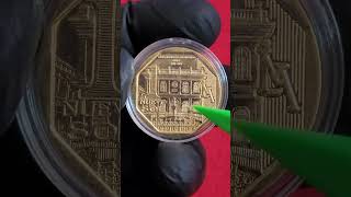 Moneda Un Nuevo Sol 2015 Perú alusiva 450 años Casa de Moneda  Bañada en Oro monedas coin [upl. by Akenaj]