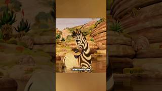 🦓 The Zebra Without Stripes A Brave Escape Story 🌊quot shorts [upl. by Ban]