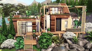 ECO HOUSE 🌿🌱  THE SIMS 4  Speed Build NO CC [upl. by Edwin]