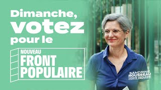 Dimanche votez pour le Nouveau Front Populaire  Sandrine Rousseau [upl. by Aehtela499]