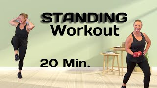 Standing Total Body Workout For Women 50 and over  A Timed Dumbbell Workout [upl. by Namyaw]