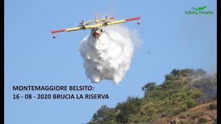 MONTEMAGGIORE BELSITO incendio alla riserva agosto 2020  prima parte [upl. by Lemaceon918]