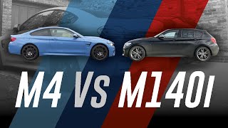 M4 CP vs M140i  M Power vs M Performance [upl. by Ahsikahs]